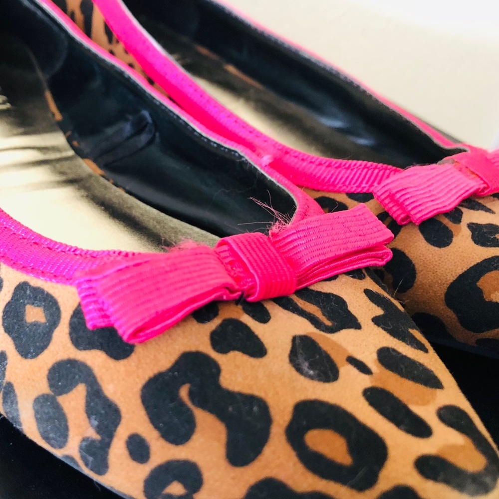 Cheetah flats with bow! Cute!